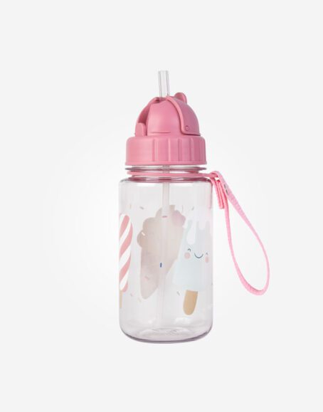 Botella con pajita Helados